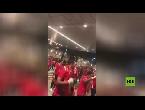 شاهد استقبال جماهيري أسطوري لبعثة الأهلي المصري في الدوحة